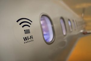 airline with wifi onboard sticker