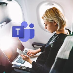 can you use microsoft teams on a plane